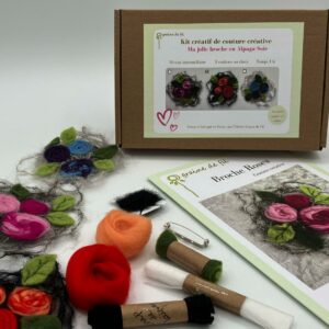 Kit Broche fleurs | Couture créative
