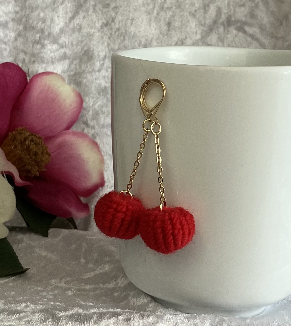 Boucles d'oreille Rouge