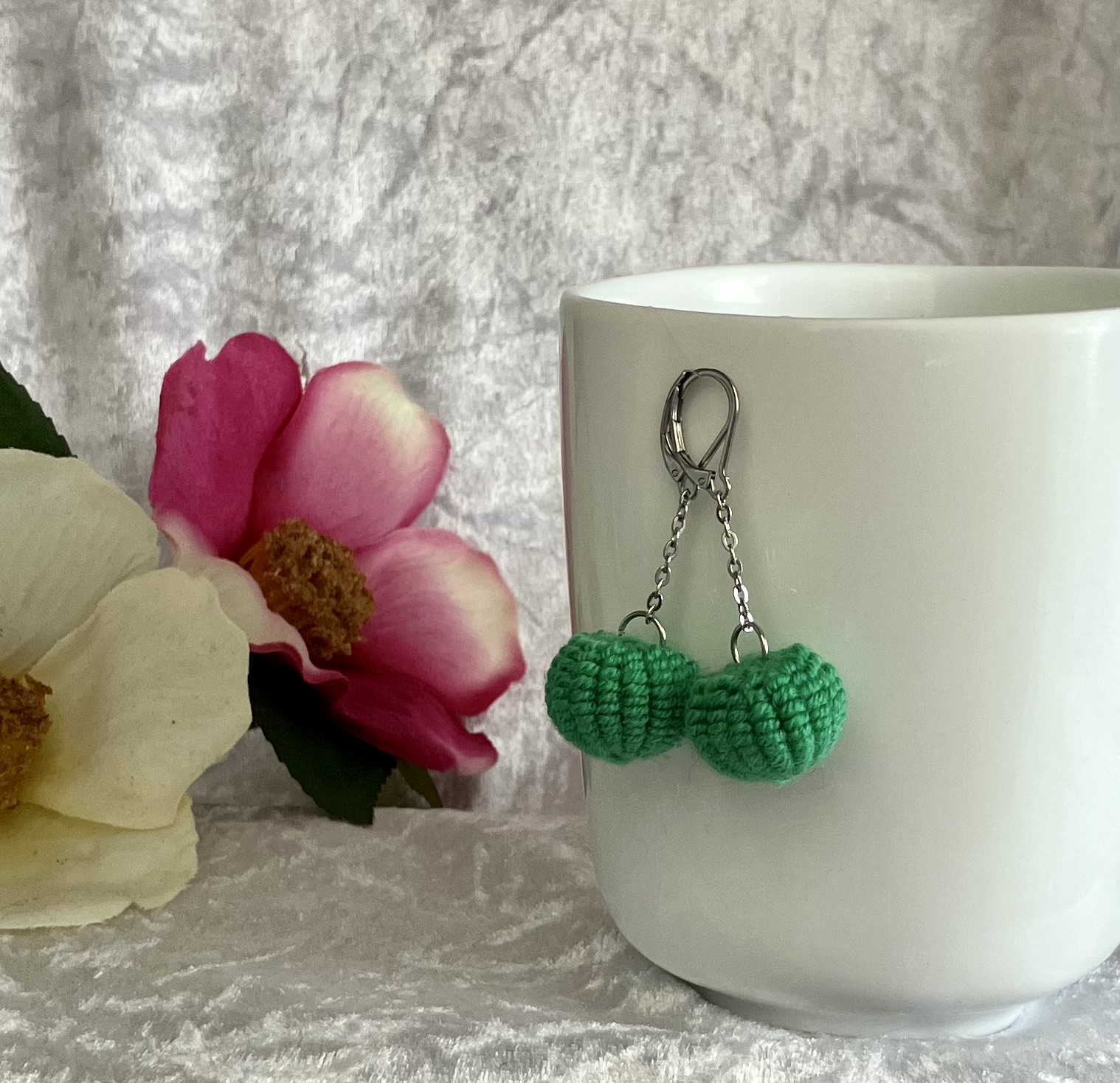 Boucles d'oreille Verte