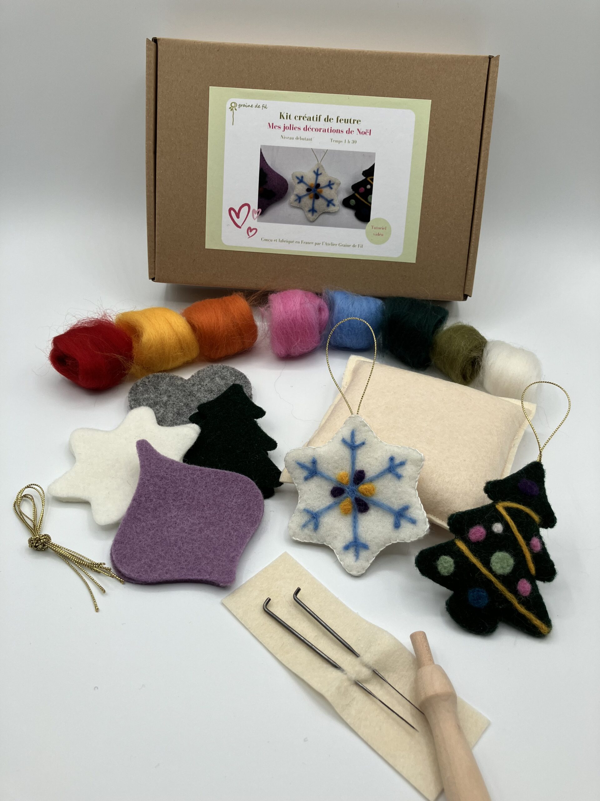 Kit décoration de Noël | Feutre à l'aiguille