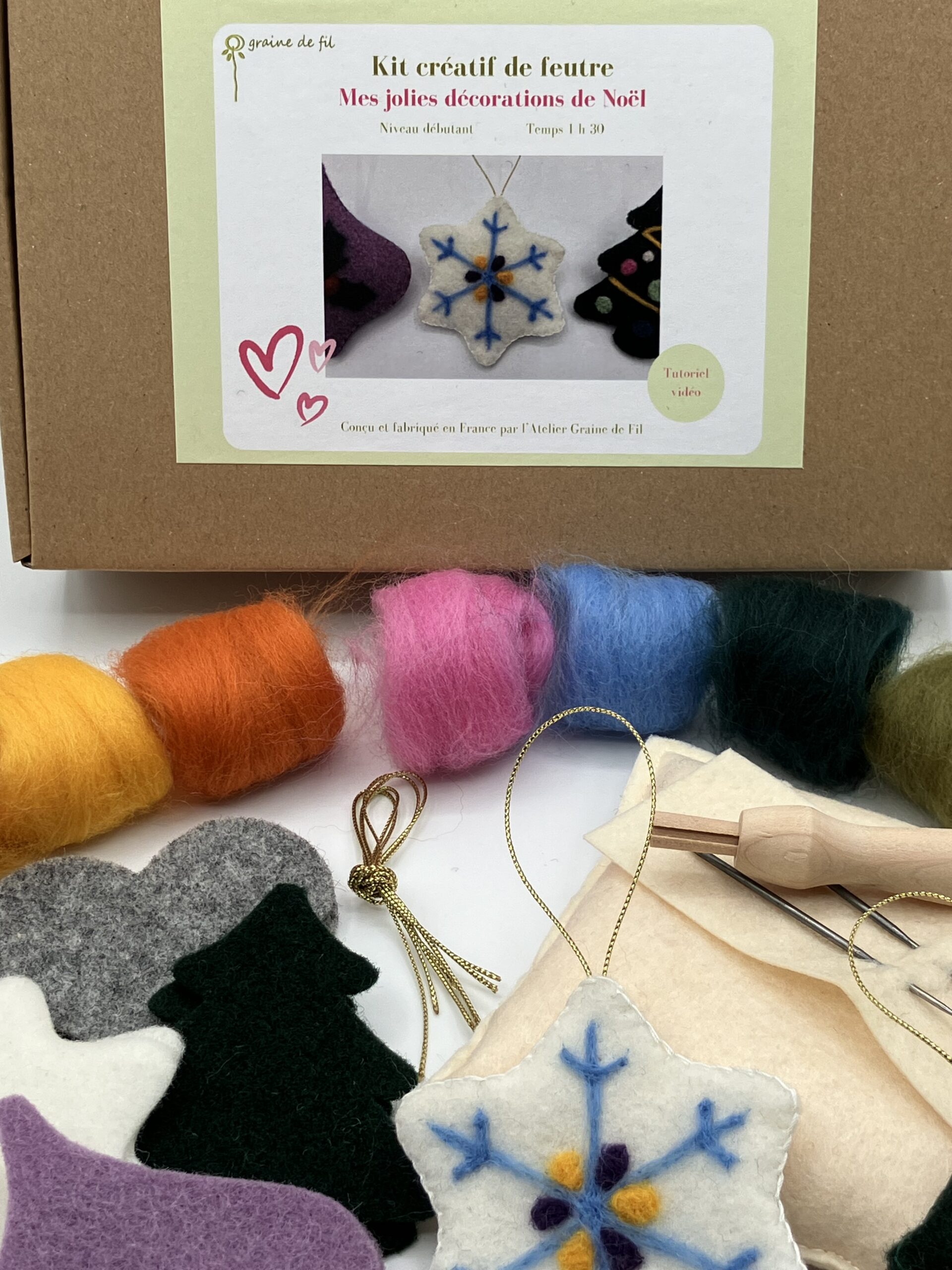 Kit décoration de Noël | Feutre à l'aiguille – Image 8